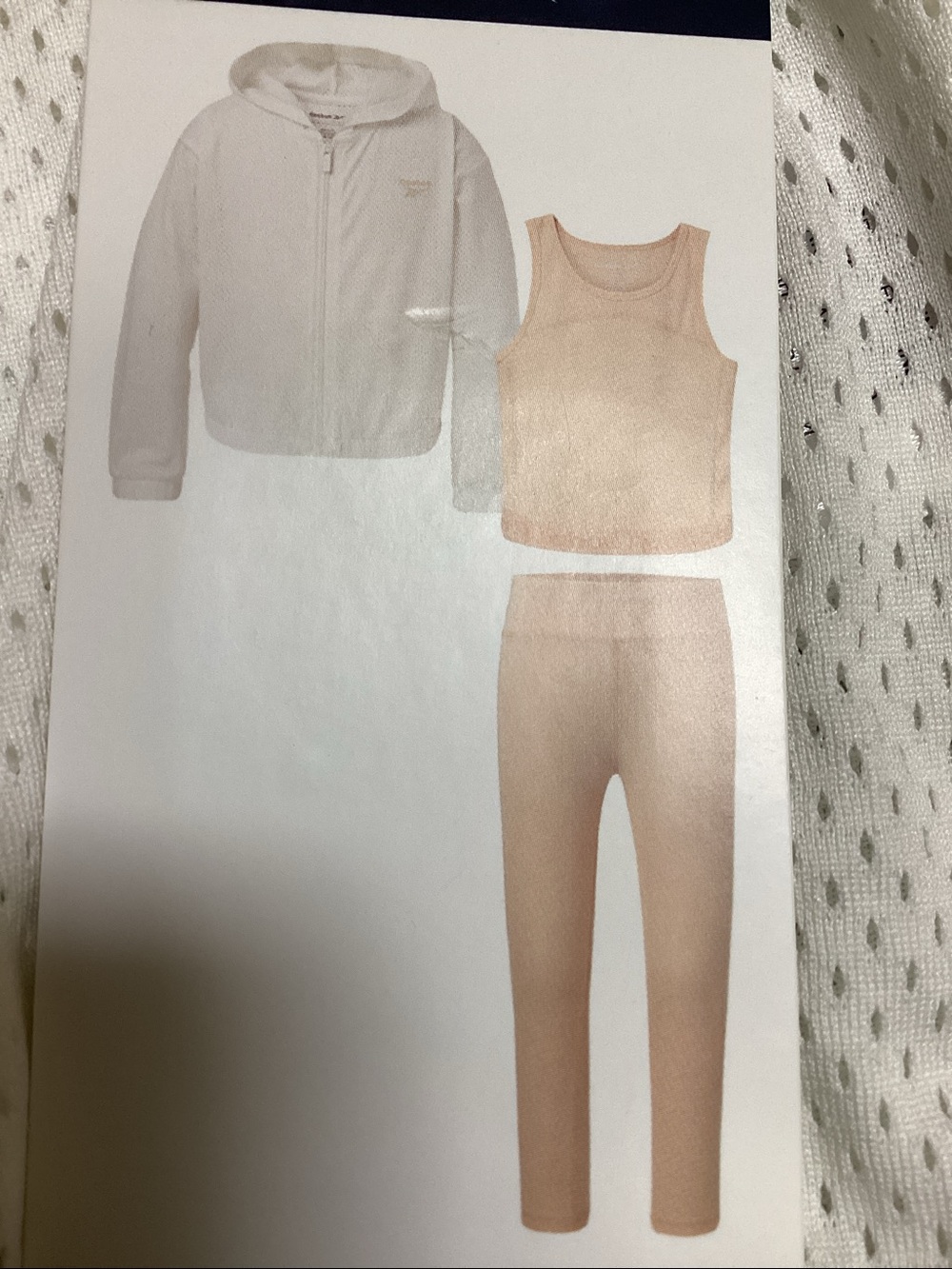 Reebok 3 pc Mesh Leggings Set